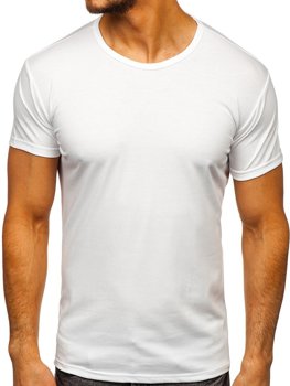 Biele pánske tričko bez potlače BOLF 2006