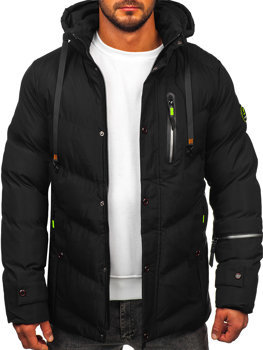 Čierna pánska zimná bunda Bolf 5M3137