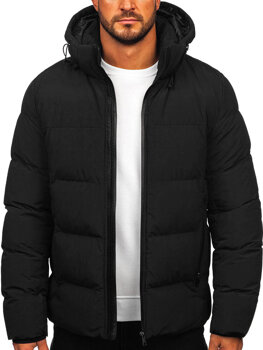 Čierna pánska zimná bunda Bolf 9978