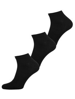 Čierne pánske ponožky "ťapky" Bolf N3115C-3P 3 PACK