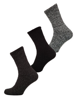 Hrubé zimné pánske termo ponožky-mix farieb-3 Bolf A8990-2-3P 3PACK