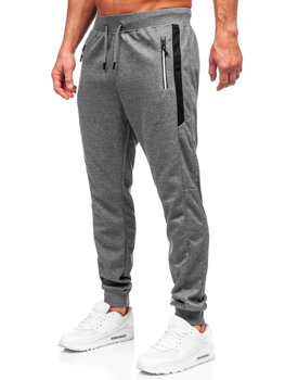 Sivé pánske teplákové jogger nohavice Bolf 8K212A