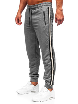 Sivé pánske teplákové jogger nohavice Bolf JX6156