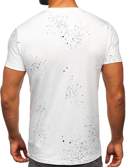 Biele pánske tričko s potlačou Bolf 8T232