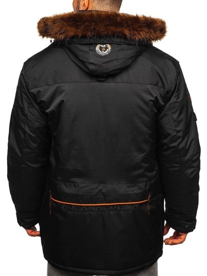 Čierna pánska zimná bunda Bolf 40014