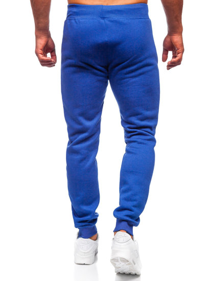 Kobaltové modré pánske jogger nohavice Bolf XW01-A