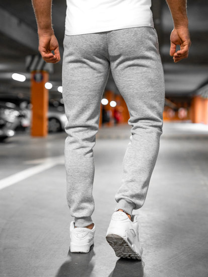 Sivé pánske jogger nohavice Bolf XW01-A