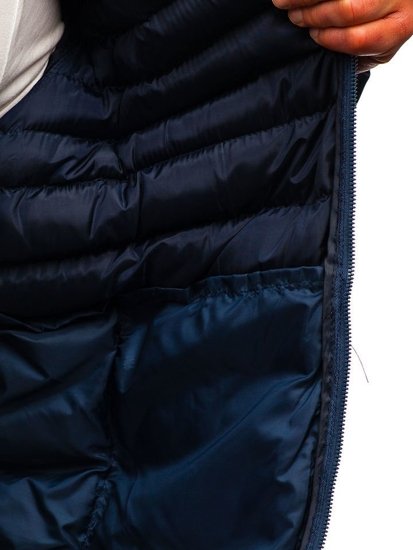 Tmavomodrá pánska športová zimná bunda Bolf SM52