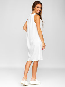Biele dámske šaty Bolf 9785
