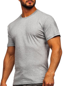 Bledosivé pánske bavlnené tričko Bolf 0001