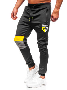 Čierne pánske jogger nohavice Bolf K10122