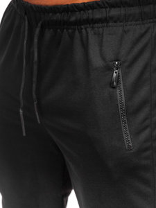 Čierne pánske teplákové jogger nohavice Bolf JX6103