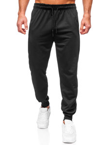 Čierne pánske teplákové jogger nohavice Bolf JX6103