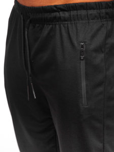 Čierne pánske teplákové jogger nohavice Bolf JX6105