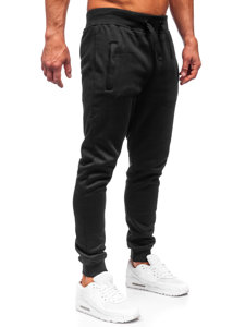 Čierne pánske teplákové jogger nohavice Bolf XW06