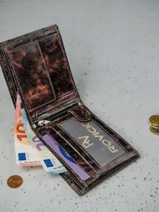Hnedá pánska kožená peňaženka 3162