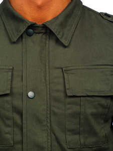 Khaki pánska bavlnená prechodná bunda Bolf 10290