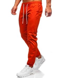 Oranžové pánske jogger nohavice Bolf 1145