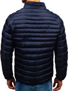 Tmavomodrá pánska športová zimná bunda Bolf SM52