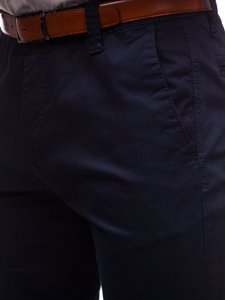 Tmavomodré pánske chino nohavice Bolf KA6807-11