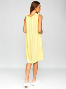 Žlté dámske šaty Bolf 9785
